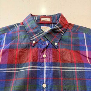J Crew Secret Wash Long Sleeve Button Down Slim Cut
